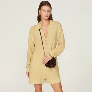 Revolve WeWoreWhat Knit Boxy Romper Sz S